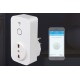 Smart Presa P10 Wi-Fi Intelligente Con Controllo Remoto Timer Temporizzatore APP Smartphone Android iOS Led SP2-CL 