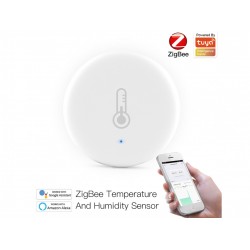 ZigBee Sensore Di Temperatura e Umidita APP Tuya Piccolo e Rotondo