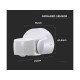 Sensore di Movimento Infrarossi IP65 Colore Bianco Montaggio a Parete Soffitto Snodabile a 180°