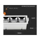 Faretto Led Da Incasso Rettangolare 3X4W 