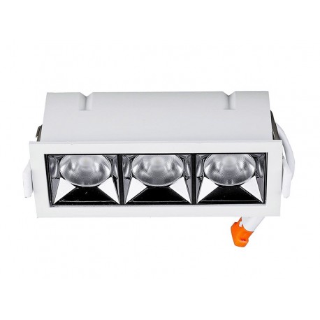 Faretto Led Da Incasso Rettangolare 3X4W 