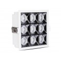 Faretto Led Da Incasso Quadrato 9X4W