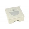 Faretto Luci Led Segnapasso Con Sensore Movimento 3W Bianco Neutro Quadrato Scatola Incasso 86X86 da Muro 