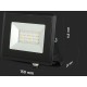 Faro Led Flood Light 20W Carcassa Nera