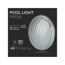 Lampada Faro Led PAR56 8W 12V Per Piscina