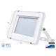 Faro Led Flood Slim Alta Luminosita 120lm/W 200W 24000lm Carcassa Bianca