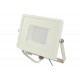 Faro Led Flood Light 10W IP65 Super Slim Carcassa Bianca Smd Samsung