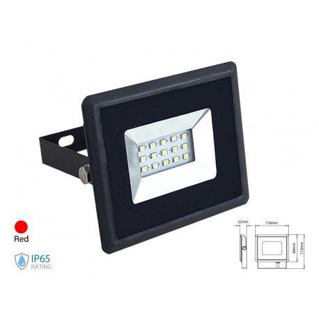 Faro Proiettore Led Flood Light 10W IP65 Interno Esterno Carcassa Nera