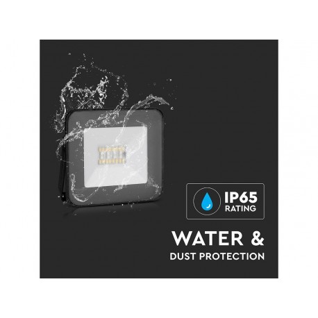 Faro Led Flood Light Carcassa Nera 20W RGB CCT Dimmerabile IP65 Bluetooth 3 in 1 Controllabile da App V-TAC