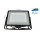 Faro Led Flood Light 200W IP65 Bianco Freddo Super Slim 56mm Carcassa Nera Samsung Garanzia 5 Anni