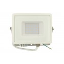 Faro Led Flood Light 30W IP65 Carcassa Bianca Super Slim Chip Samsung Garanzia 5 Anni