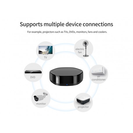 Gateway ZigBee 3.0 WiFI 2.4G Bluetooth Mesh IR  Multi Funzione 4 In 1 Con APP Tuya Smart Life Rotondo Elegante