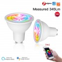 Lampadina Termoplastica ZigBee3.0 Smart Lampada Faretto Led GU10 5W WiFi RGB