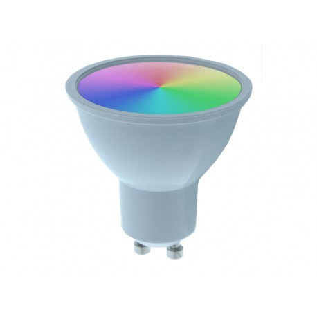 Smart Lampada Faretto Led GU10 5W WiFi RGB CCT Dimmerabile