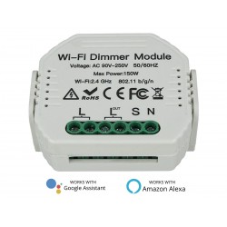 Led Triac Dimmer Taglio Di Fase Con Pulsante Memoria 220V 150W Wifi Smart Modulo Compatibile Con Alexa Google Home