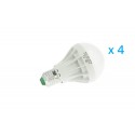 4 PZ Lampade Led E27 Bulbo A60