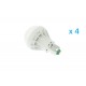 4 PZ Lampade Led E27 Bulbo A60