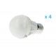 4 PZ Lampade Led E27 Bulbo G55 