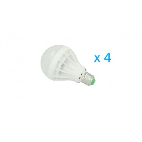 4 PZ Lampade LED E27 Globo Opaca Sfera G85 15W