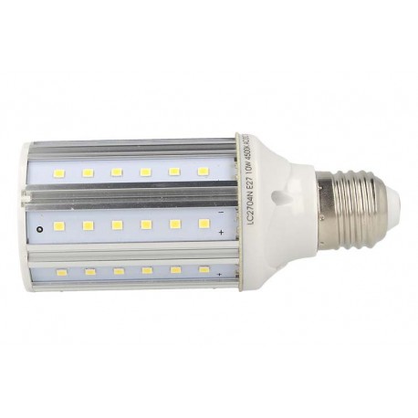 Lampada LED E27 AC/DC 12V 24V 10W Bianco Neutro Per Officina