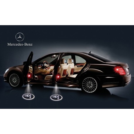 Luci Led Logo Proiettori Auto Portiere Mercedes Benz Classe E