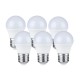 6 PZ Lampada A Led E27 G45 5,5W Forma Sfera Bulbo Palla 180 Gradi 220V