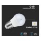 6 PZ Lampada A Led E27 G45 5,5W Forma Sfera Bulbo Palla 180 Gradi 220V