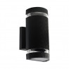 Lampada LED da Muro Con Portalampada 2xE27 Doppio Fascio Luminoso Rotonda IP44 