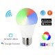 2 Pezzi Lampade Led E27 Wifi Smart A65 15W 1500lm RGB + CCT 