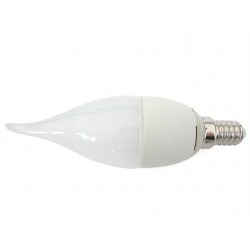 Lampada A Led E14 CF37 5,5W Forma Candela Fiamma Colpo Di Vento 240 Gradi 220V SKU-118