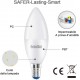 2 PZ Lampada A Led E14 C37 8W 720 Lumen