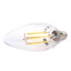 Lampada Filo Led Con Filamento E14 G45 4W pari a 40W 360 Gradi Bianco Caldo 2700K Bulbo Globo Piccolo Sfera SKU-43001