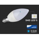 Lampada A Led E14 C37 7W 600LM Forma Goccia Oliva Candela SKU-112