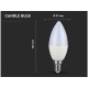 Lampada A Led E14 C37 7W 600LM Forma Goccia Oliva Candela SKU-112