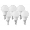 6 PZ Lampada A Led E14 P45 5,5W Forma Bulbo 180 Gradi 220V SKU-2734