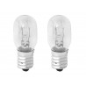 2 Lampadine Frigorifero E14 15W 230V 80LM 2800K Vetro Trasparente