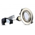 3 PZ Faretti Led da Incasso Rotondo Orientabile 5W Carcassa  Nichel Satinato Compreso Lampada GU10 Sostituibile SKU-8885