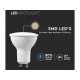 6 PZ Lampada Led GU10 5W 220V 110 Gradi Diffusore Opale