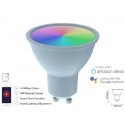 Smart Lampada Faretto Led GU10 5W WiFi RGB CCT Dimmerabile APP Compatible Amazon Alexa Google Home