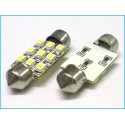 9 Smd Bianco Freddo 12V Luci Targa T11