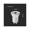 Lampadina Led Mini GU10 Piccolo 35mm 2W 38 Gradi Satinata Chip Smd Samsung Garanzia 5 Anni SKU-21871