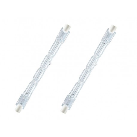 2 PZ Lampade Alogena Dimmerabile R7S 118mm 80W 1375 Lumen Bianco Caldo 2800K