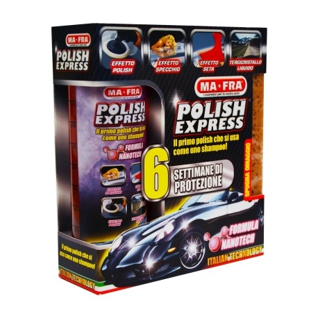 POLISH EXPRESS KIT 250 ML CON SPUGNA 6PZ
