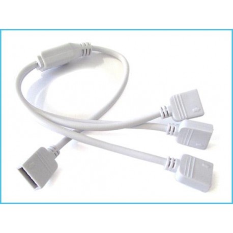 2 Connettori Splitter Duplicatore Sdoppiatore Multipresa da 1 Cavo RGB a 3 Cavi Spine Prese RGB