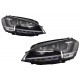 Fanali 3D LED DRL adatti per VW Golf 7 VII (2012-2017) Argento R-Line LED FRECCE DINAMICHE