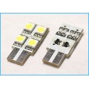 Led laterale T10 W5W 4 Smd 5050 No Polarità Bianco 12V 