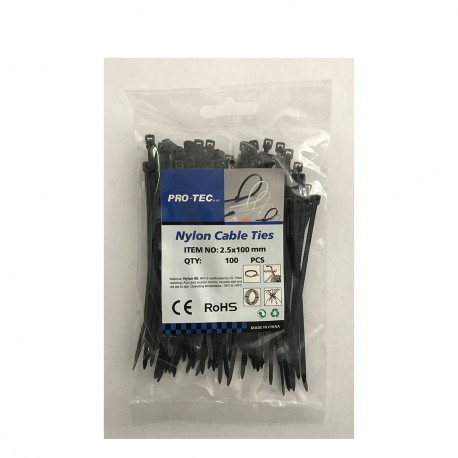 FASCETTE NYLON POWERTEC 100X2.5 CF 100 PZ