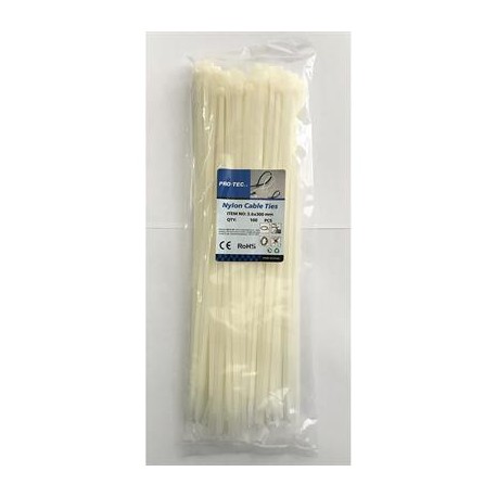 FASCETTE NYLON POWERTEC 300X3.6 BIANCA CF 100 PZ