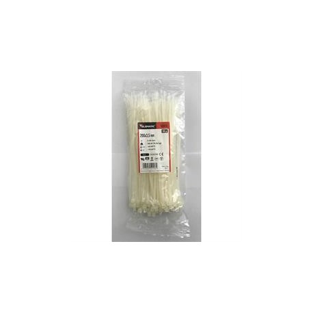 FASCETTE NYLON ELEMATIC 200X3,5 BIANCA CF 100 PZ