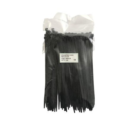 FASCETTE NYLON POWERTEC 180X4.6 CF 100 PZ